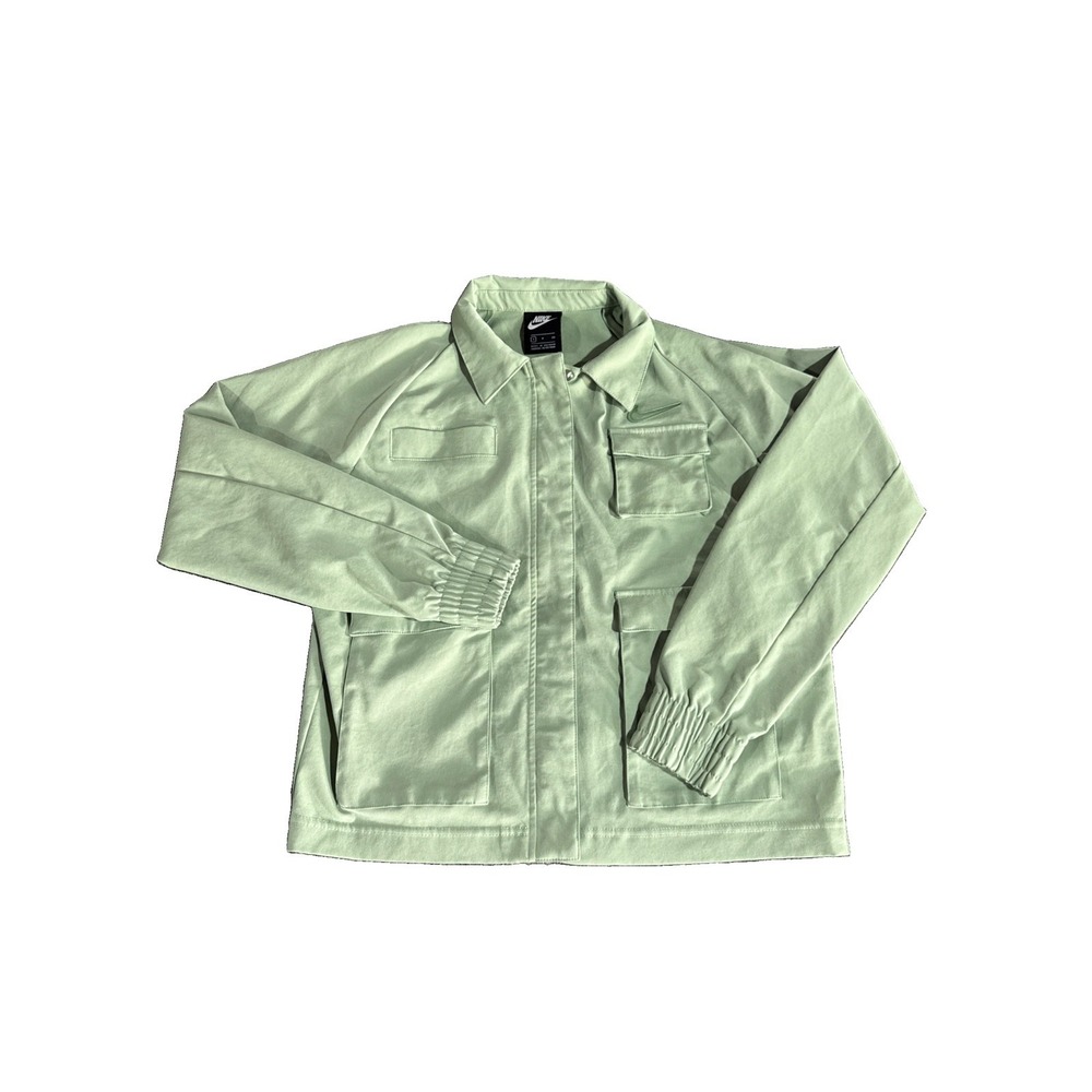 Nike Sportswear Swoosh Women's Woven Jacket Mint Green Size S CZ8898-006